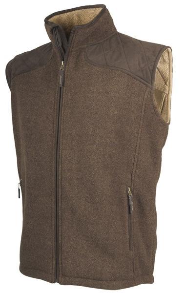 Pánska flísová poľovnícka vesta Seeland Wiliam Fleece Waistcoat Brown