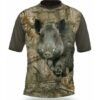 Pánske tričko GAMEWEAR Wild Boar "Bežiaci diviak", krátky rukáv, vzor kamufláž