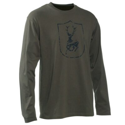 Pánske poľovnícke tričko s krátkym rukávom, nátelník DEERHUNTER LOGO T-SHIRT L/S