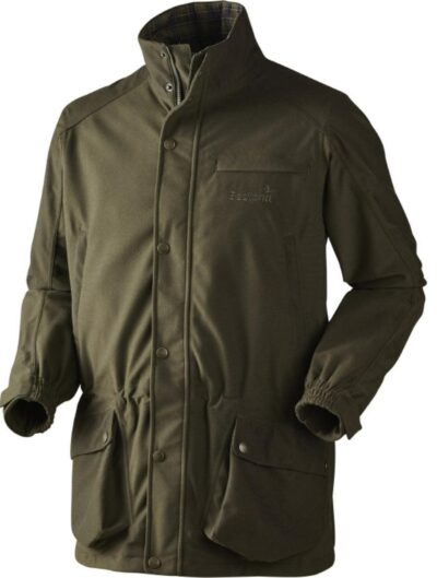 Pánska prechodná zimná bunda s veľkými vreckami a sťahovacími manžetami SEELAND Kensington Jacket Pine Green, 10021192804