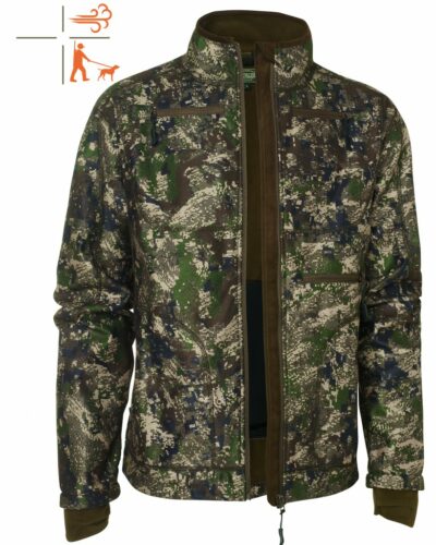 Pánska maskáčová bunda na zips CHEVALIER Pixel Camo Windblocker Coat, kamufláž 4292C