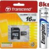 STARTER SET pre fotopascu - 1x SD karta 16GB + 8x AA batéria ENERGIZER LITHIUM